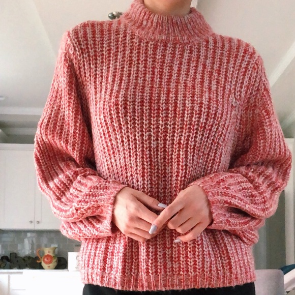 BP Marled Puff Sleeve Comfy Oversized Sweater - Picture 4 of 6